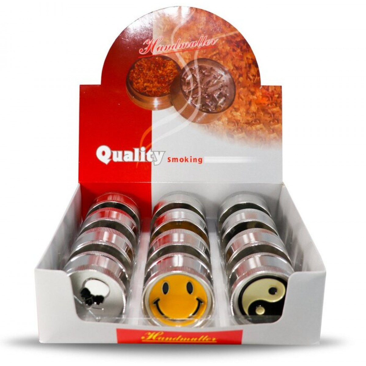 Quality Smoking Handmuller Grinder - 3 Parts - Case of 12